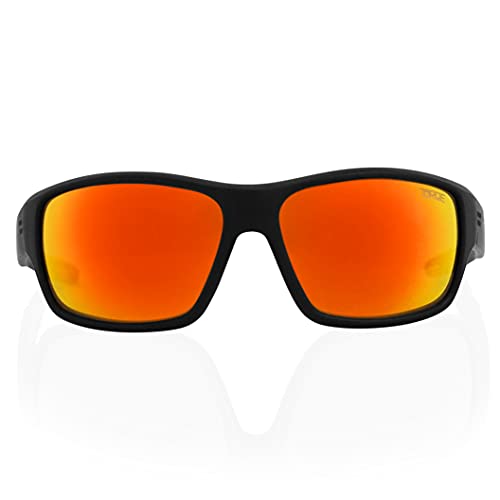 Image of TOROE Eyewear FIELD Wrap Around Sport Sunglasses With Polycarbonate Polarized Lenses, Lightweight TR90 Frame