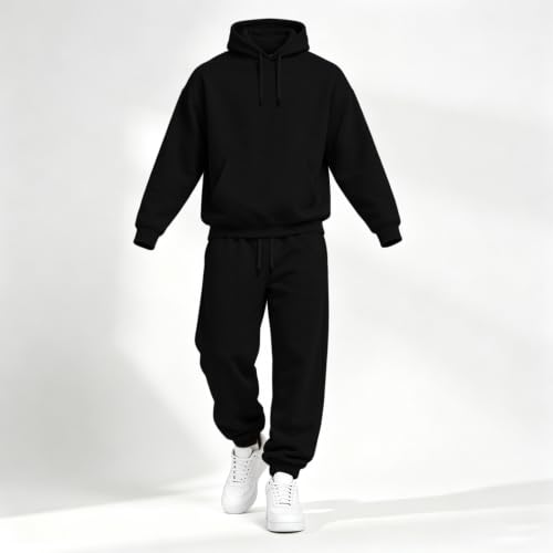 Elneeya Men Sweatsuits Sets Oversized Jogger Sets Fall Athletic 2 Piece Set - image 4