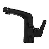 BadezimmerKüchenarmatur wasserhahn küche wasserhahn küche spüle Ausziehbarer Wasserhahn Warm- und Kaltwaschbecken Waschbecken Bad Bad Einlochwaschbecken Teleskopbühne über und unter dem Becken