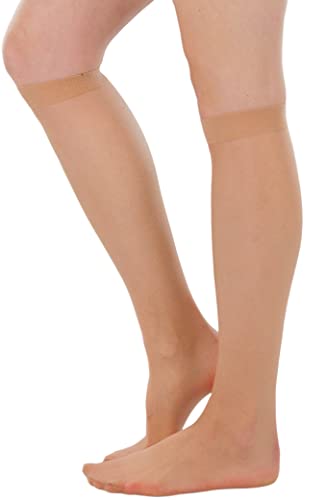 Image of ToBeInStyle Women's Sheer Ankle & Knee High Nylon Fashion Socks Hosiery