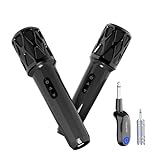 ZOWEETEK Wireless Microphones for Singing,Dual Handheld Dynamic Mic with Rechargeable Receiver,Karaoke Microphone Set for Singing,Wedding,Home Party, Classroom,Speech,Church,PA System,Plug and Play