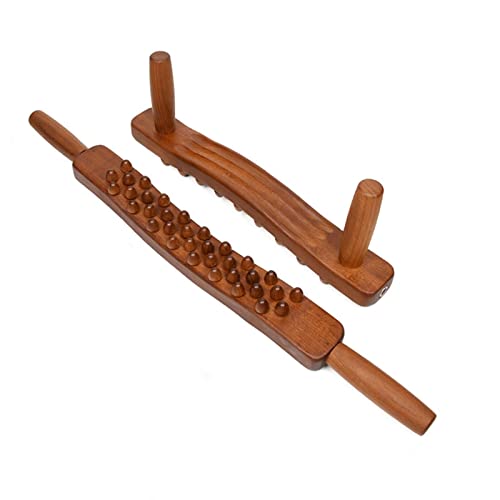 Bastões massageadores de madeira, ferramenta corporal gua sha, ponto resistente, bastões raspadores,