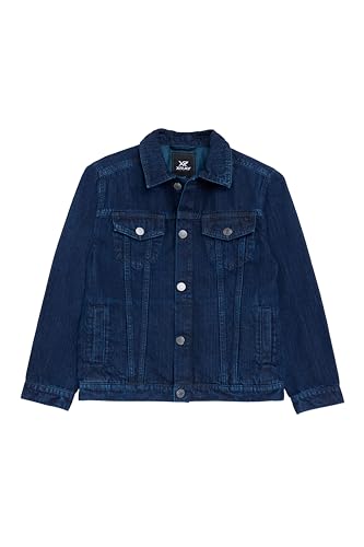 Image of X RAY Boys & Kids Denim Jean Jacket, 100% Cotton & Cotton Flex Washed Fall Outerwear Trucker Casual Jacket for Boys