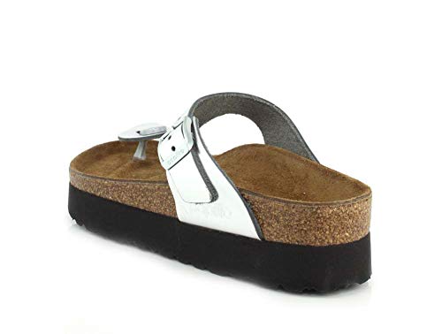 Birkenstock Women's Platform Gizeh Pl Dove Gray Nb R, 6 AU3