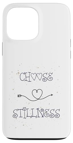 Choose Stillness Minimalist Heart Arrow Yoga Meditation Fun �X�}�z�P�[�X iPhone 13 Pro Max �p