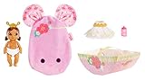 Baby Born Surprise Small Dolls Series 7 4' - Unwrap Surprise Collectible Baby Doll with 3 Water Surprises, Garden-Themed Outfit, Color Change Diaper, Mouse Carrying Pouch, Age 3+