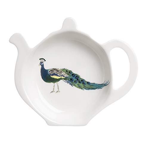 Sophie Allport Bolsa de t con diseo de pavos reales