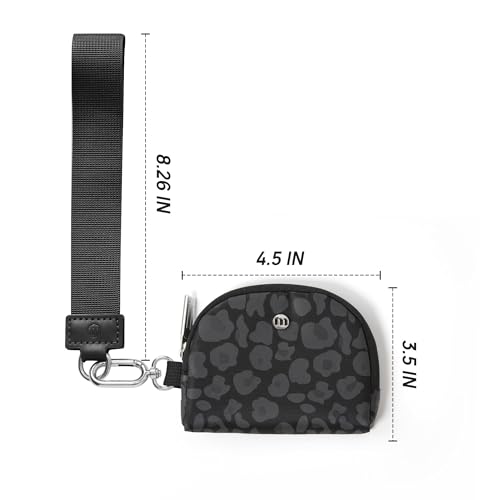 Image of Mum's Memory Mini Zip Around Wristlet Wallets for Women -KeyChain Wallet with Detachable Dual Pouch Wristlet -Key Chain Coin Purse Small Wallets