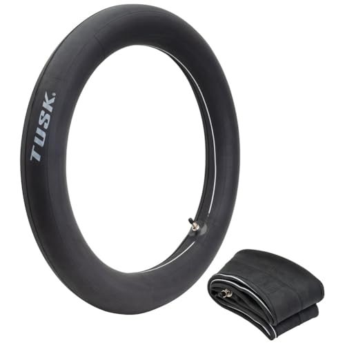 Tusk Natural Rubber Tube 110/120-90x19 2mm Heavy Duty Motorcycle Inner Tube TR-4 Valve Stem