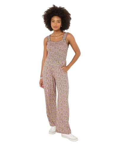 Image of Joe Browns Women's Ditsy Floral Print Wide Leg Jumpsuit, Regular, Black, UK 16