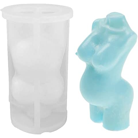 ZIIVARD 3D Pregnant Woman Mold Silicone Candle Mold Female Sexy Woman Sculpture Model Candle Making Wax Mould DIY Crafts Cake Soap Making Cover