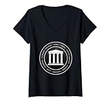 Femme Philosophes romains Philosophie antique Symbole de Rome T-Shirt avec Col en V