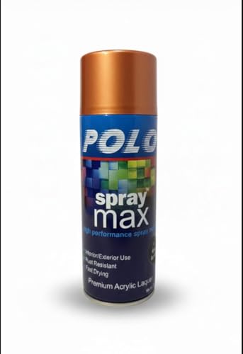 Image of Polo Spray Paint for Metal,Wood,Walls and Automotive Cars,Bikes(Multipurpose)|Quick Drying|Durable|400ml (Copper)