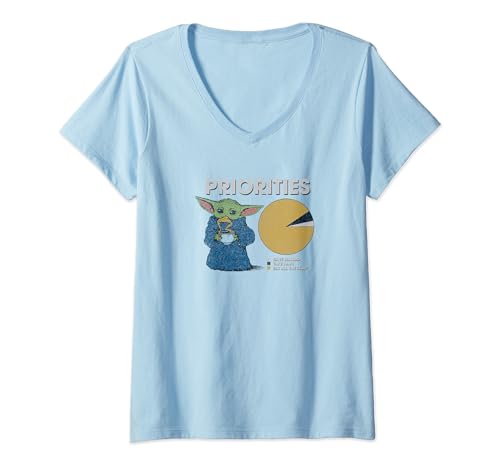 T-shirt Star Wars femme coupe col V pour corriger les hauts sans forme