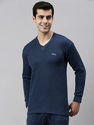 Image of Blaze Men's V Neck Full Sleeves Premium Thermal Top