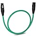 LyxPro 1.5 Feet XLR Microphone Cable Balanced Male to Female 3 Pin Mic Cord for Powered Speakers Audio Interface Professional Pro Audio Performance and Recording Devices - Green