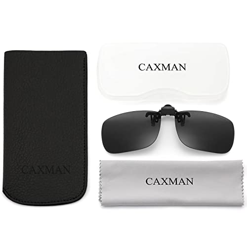 CAXMAN ClipOn Sunglasses for Prescription Glasses