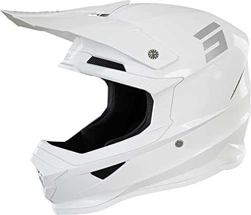 SHOT Furious Solid 2.0 Casque de motocross (White,M (57/58))
