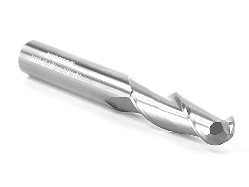 Image of YONICO Carbide Ball Nose End Mill CNC Router Bits 2 Flute Spiral 3 /8-Inch Dia. 3 /8-Inch Shank 34230-SC