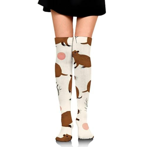 Long Thigh High Socks Cotton Warm Over The Knee Socks Tall Boot Stockings