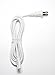 Omnihil (White) 5 Feet AC Power Cord Compatible with Brother CS-6000i Computerized Sewing MAC Hine