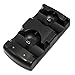 PS3 / PS3 MOVE 2-in-1 caricatore maniglia PS3 Wireless Controller Dual-sede Charger PS3 Move doppio della stazione di aggancio del caricatore con cavo di ricarica-Black giocattoli fai da te