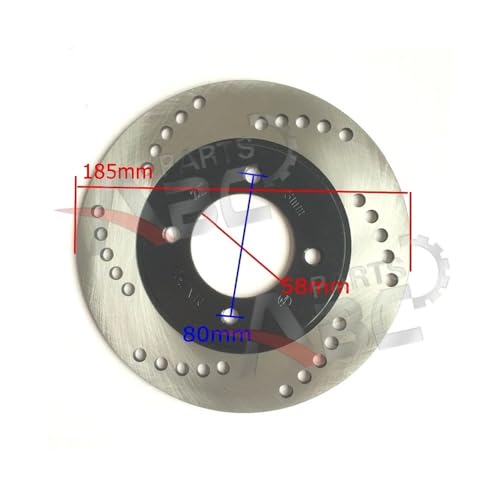 Disque de frein D02105 185 mm contre la perte de freinage
