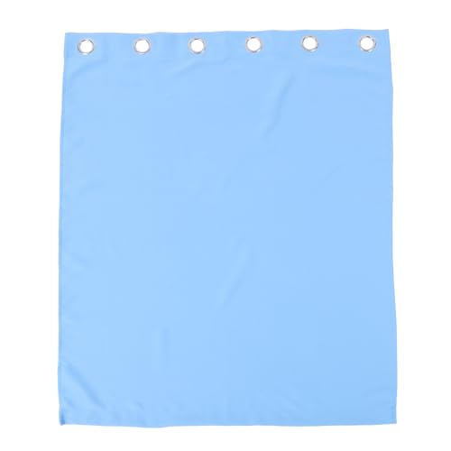 Cortina de ventana azul de poliéster elegante para salón 2