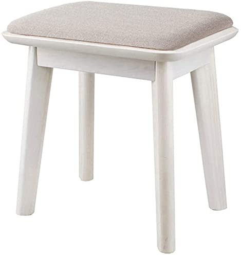 Tabouret de canapé en bois massif pour harmoniser le salon et la coiffeuse - 4