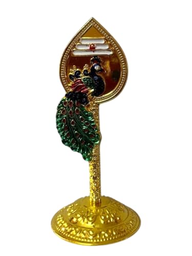 Image of Steel Murugan Vel Statue (8 cm) | Divine Lord Karthikeya Spear for Car Dashboard & Pooja Room Decor | Durable Red Vel Idol for Altar & Spiritual Gifting (vel mayil)