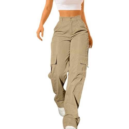 La Mejor Recopilación de Pantalones de Moda para Dama los mejores 5. 43 Pantalones Cargo Negro para Mujer - Ropa Moda Mujer Pantalones Negros - Jeans Pierna Ancha