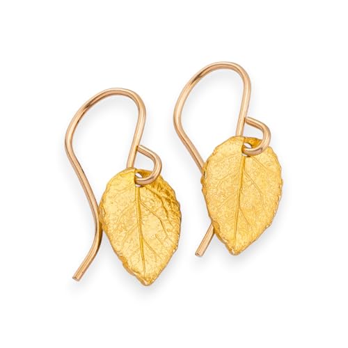 Tiny Leaf Earrings, Small Simple Leaf Earrings Silver, Rose or Gold filled Earrings, Minimalist Bridesmaid Gifts, Flower Girl Jewelry (Customize)