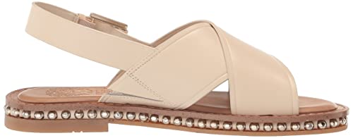 Vince Camuto Women's Ceemilo Buckle Strap Sandal Flat, Warm Vanilla, 11 #TOP5