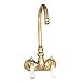 Clawfoot Tub Filler ? Code Spout, Lever Porcelain Handles