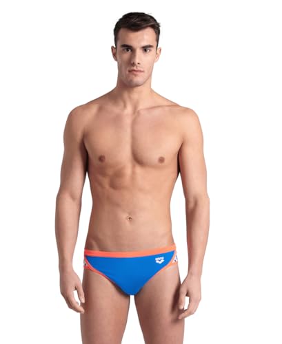 Image of ARENA Men's Icons Solid Swim Briefs Professional Training Swimsuit Sports Trunk