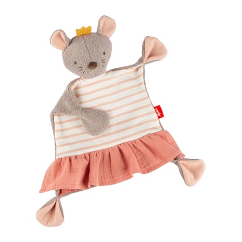 SIGIKID Schnuffeltuch Maus rosa Baby Schmusetuch - Spielzeug Stofftier Kuscheltier – Stofftuch für Neugeborene - Plüschtier zum Trösten für Babys und Kleinkinder ab Geburt geeignet