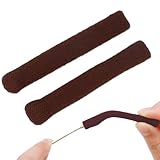 Ohrpolster Für Brillen - 0,3x2,3in Elastische Brillenarmpolster, Anti-Rutsch-Griffe, Silikon...
