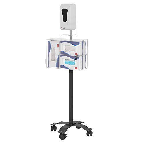 Image of CTA Digital Compact Mobile Sanitizing Station & Automatic Soap Dispenser