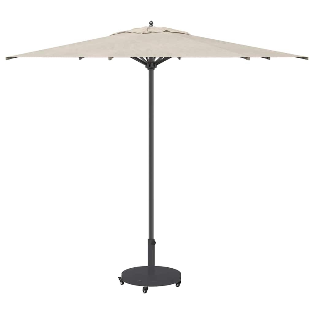 Supporto per ombrellone grigio scuro in acciaio, 48 x 48 x 32 cm, con peso e piedini regolabili, per giardino, balcone, terrazza, patio, supporto stabile e base per ombrellone