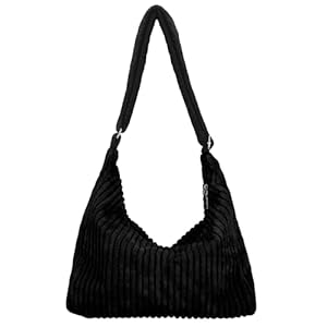 Damen Latschig Cord Hobo Tasche Verstellbarer Riemen Schultertasche Umhängetasche Lässig Tragetasche Handtasche