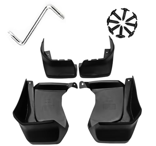 Image of Mud Flaps Guards Fit for 2015-2019 Honda Spirior, Front & Rear Splash Guards Accessories - 4 Pc, Black