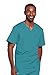 Cherokee Men's Premium Core Stretch Unisex V-Neck Scrub Top, Teal Blue, Small