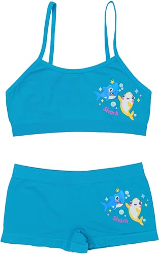 Image of ToBeInStyle Girl Pack of 6 Set Spaghetti Strap Training Bras & Boyshorts Bikinis