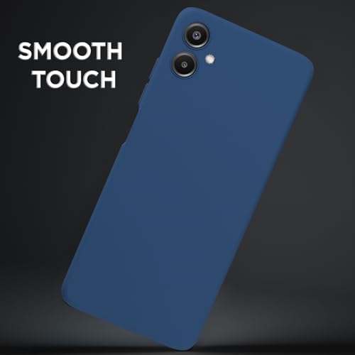 Image of Outlouders Back Cover for Samsung Galaxy A06 | Camera Protection | Durable Soft Matte Silicone Bumper Case (Blue)