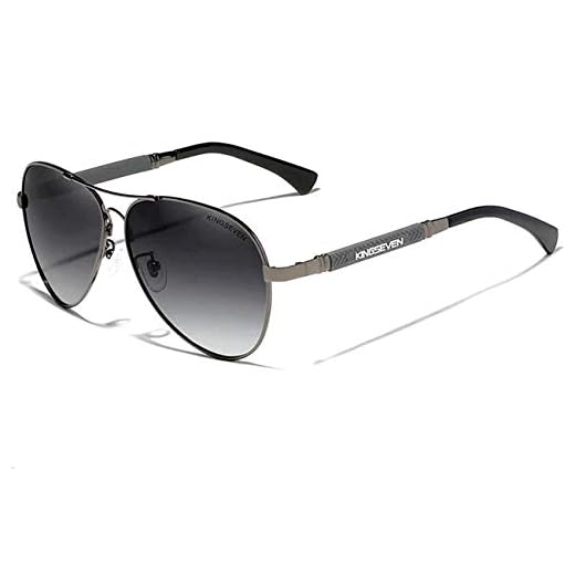 Óculos de Sol Masculino Aviador Estilo Militar Kingseven Polarizados N7730 (C5)