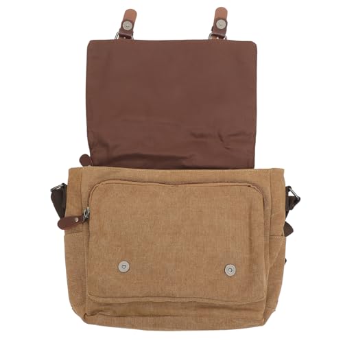 Bolso bandolera grande para hombre, bolso casual de lona para escuela