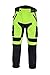 TEXPEED Motorradhose mit protektoren herren - Textil Höhe Sichtbarkeit Wasserdicht Motorroller Motorrad Bikerin Mit CE Gepanzerte Schutz (EN 1621-1) Gelb