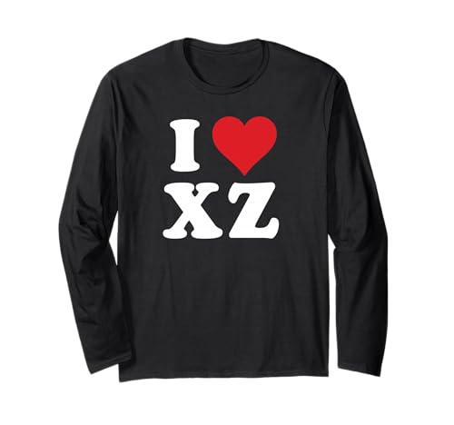 I Love XZ Initials I Heart X.Z. First Last Name X Z ����T�V���c