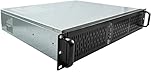 UNYKAch UK2129 Rack Case 2U Format 19" Micro ATX with 380mm Bottom, Space for 4 3.5" Hard Drives, Front Dust Filter, 1 USB 2.0 Port, 1 USB 3.0 Port