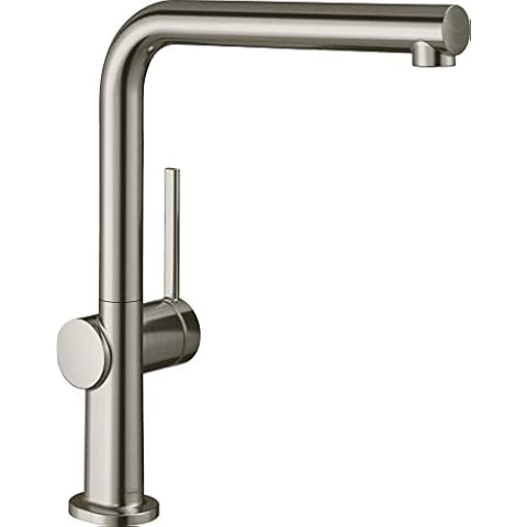 hansgrohe Küchenarmatur Talis M54, Wasserhahn Küche mit Auslauf Höhe 270 mm, 360° drehbar, 1 Strahlart, Edelstahl Finish Cover